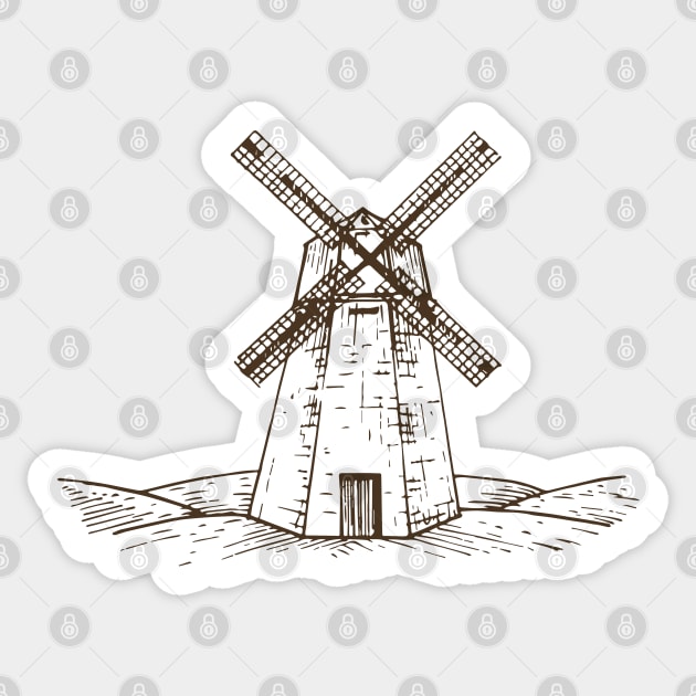 Black Windmill Sticker by Islanr